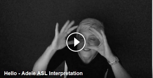 “Hello” di Adele nella lingua dei&nbsp;segni