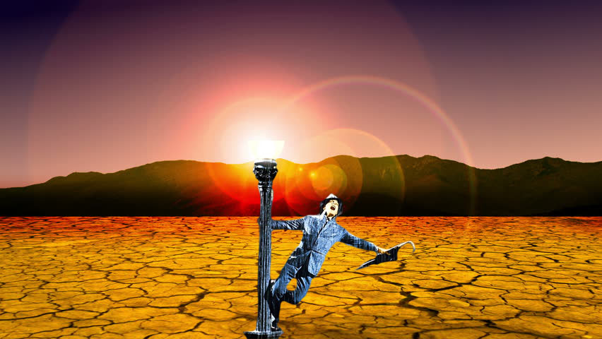 "I'm singing in the hot desert"