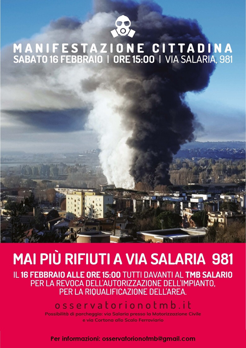 MANIFESTAZIONE CONTRO TMB, SERVE CHIAREZZA&nbsp;CAMPIDOGLIO