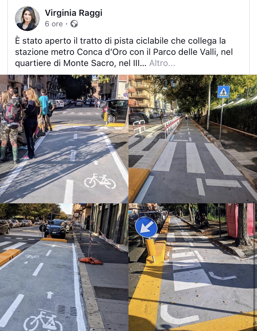 VIABILITÀ. ROMA, ZOCCHI: CICLABILE CONCA D’ORO, RAGGI NON HA&nbsp;MERITI
