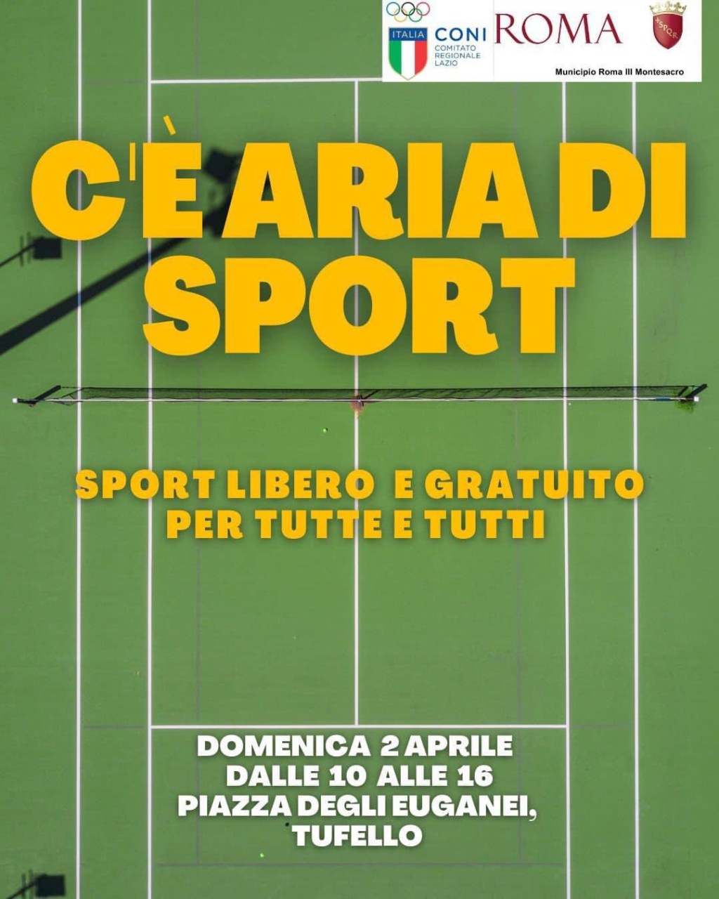 DOMANI C’È ARIA DI SPORT A PIAZZA DEGLI EUGANEI&nbsp;🏀🏐